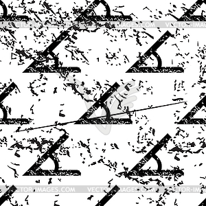 Angle pattern, grunge, monochrome - vector clipart