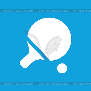 Ping pong icon, simple - vector clipart