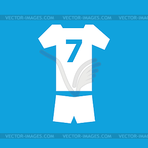 Спортивная одежда значок, простой - векторное графическое изображение