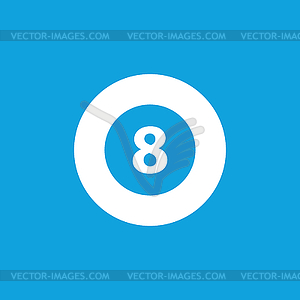 Eightball icon, simple - vector clipart