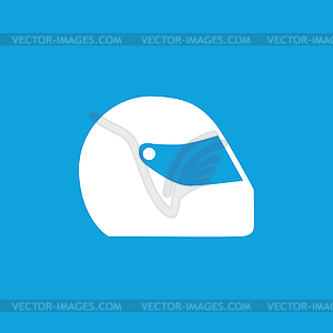 Motorcycle helmet icon, simple - vector clipart