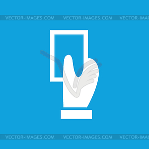 Give card icon, simple - vector image