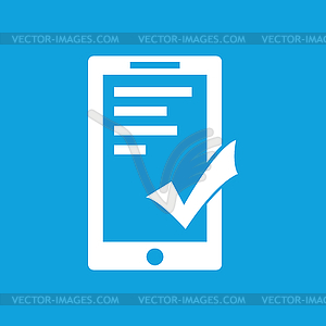 Acceptable icon, simple - stock vector clipart