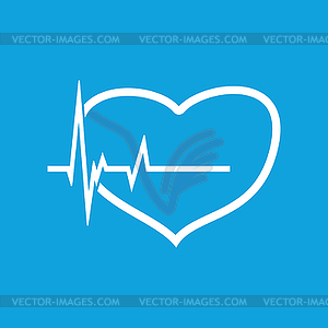 Cardiology icon 2, simple - vector image