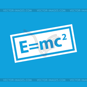 Energy equivalence icon, simple - vector image