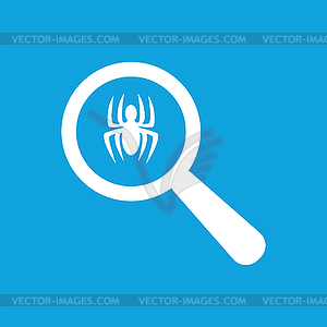 Spider examination icon, simple - vector EPS clipart