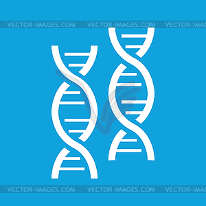 Два значок ДНК, простой - векторный эскиз
