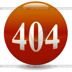 404 error icon - vector image