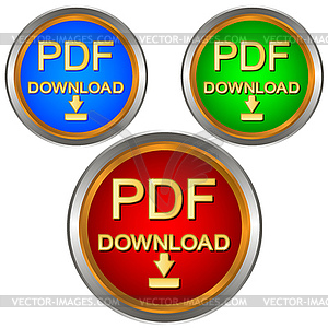 PDF download set - vector clipart