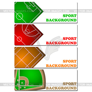 Sport backgrounds - vector clipart