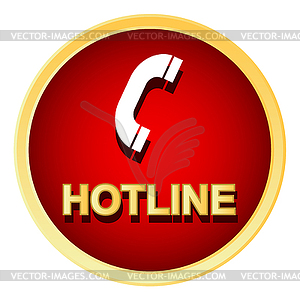 Hotline logo - vector clipart