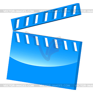 3D symbol movie - vector clip art