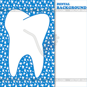 Dental background - color vector clipart