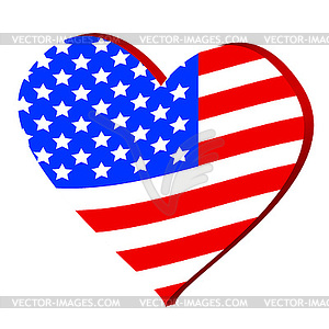 Love for America - vector image