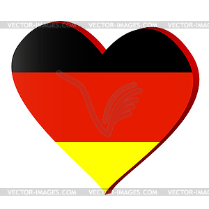 I love germany - vector clipart