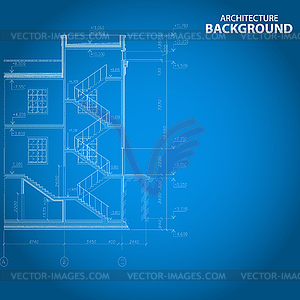 New architecture background - vector clip art