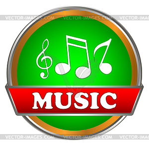 Music icon - vector clipart