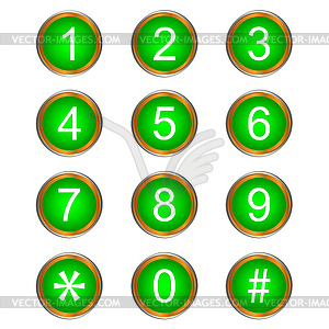 Colorful Numbers - vector image