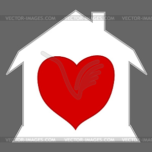 Loving Home - vector clipart