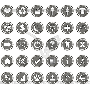 Big icons set - vector image