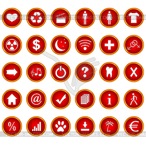 Big icons set - vector image