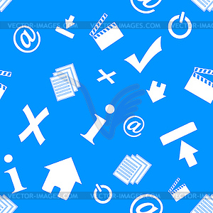 Web icons pattern - vector image