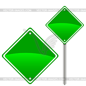 New road sign - color vector clipart