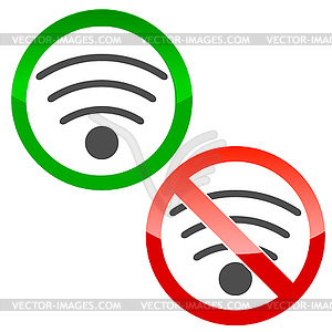 Wifi icons set - vector image