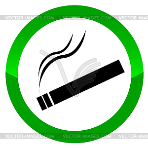 Sign smoking area - vector clip art