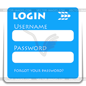 Login icon - vector clipart