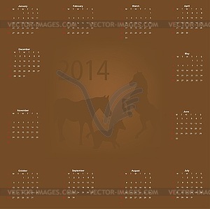 Calendar - vector clipart / vector image