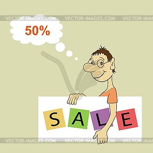Sale Promotion Design Template - vector image