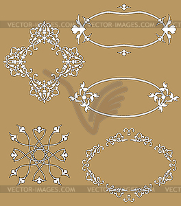 Vintage vignettes - vector image