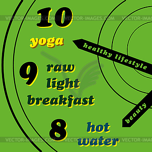 Healthy lifestyle - vector clipart