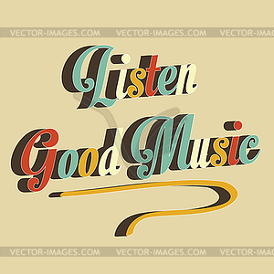 Abstract music background - vector clipart