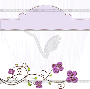 Romantic flowers background - vector clipart