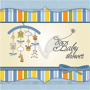 Welcome baby announcement card - vector clip art