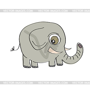 Little cute elephant - royalty-free vector image