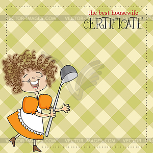 Best wifehouse certificate - vector clip art