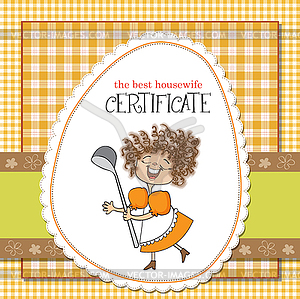 Best wifehouse certificate - vector clipart