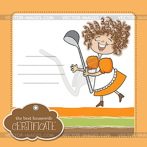 Best wifehouse certificate - vector image