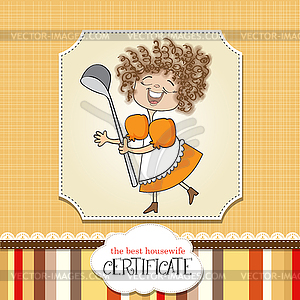 Best wifehouse certificate - vector image