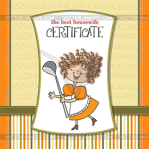 Best wifehouse certificate - vector image