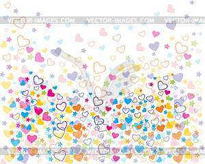 Love colorful patterns - vector image