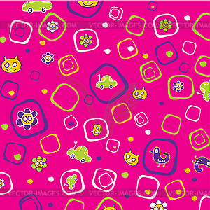 Baby colorful patterns - vector clipart