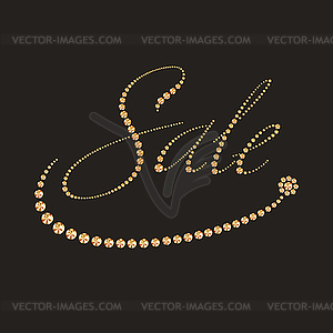 Luxury sale label - vector image