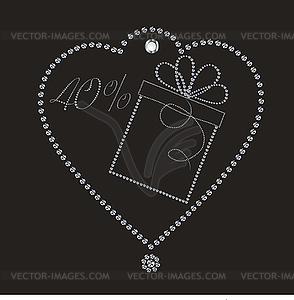 Luxury discount label - vector clipart / vector image