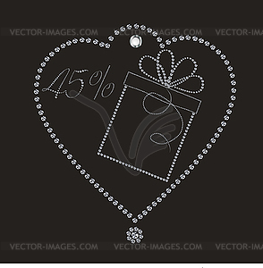 Luxury discount label - vector image