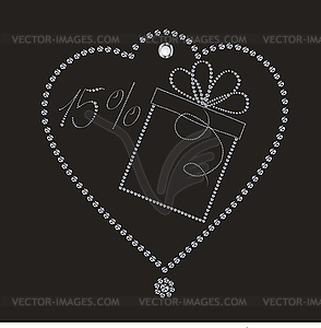 Luxury discount label - royalty-free vector clipart