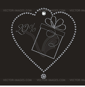 Luxury discount label - vector image